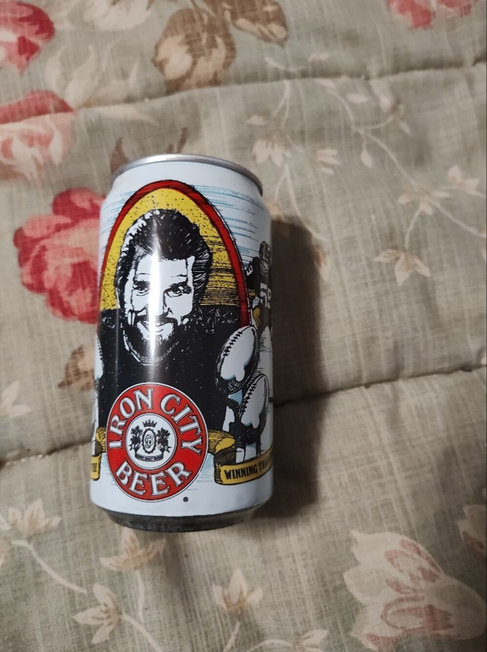 Iron City Beer Vintage Logo Can - White, Red, Black Jack Hamm